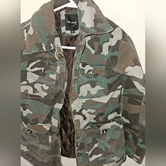 Me Jane Girls Camouflage Coat Size 12 - Picture 2 of 12